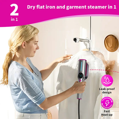 Dr.Flash Garment Steamer for Clothes, Portable Travel Clothing Steamer Iron, 7 Mode with LED Display, 5S Fast Heating, 90° Swivel Handle, New Year Gift,Summervibes Summerwins