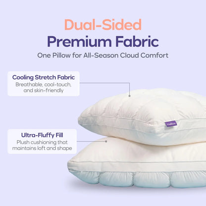 White Puff Pillow Standard