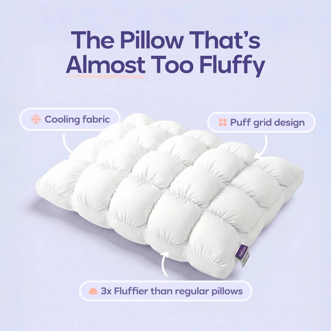 White Puff Pillow Standard