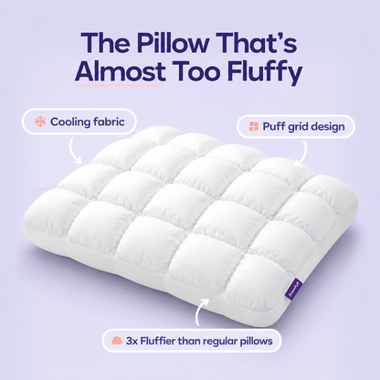 Accumla DreamPuff Pillow | Marshmallow-Soft Comfort for Better Sleep