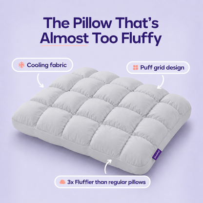 Accumla DreamPuff Pillow | Marshmallow-Soft Comfort for Better Sleep