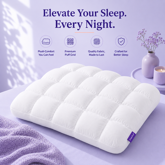 Accumla DreamPuff Pillow | Marshmallow-Soft Comfort for Better Sleep