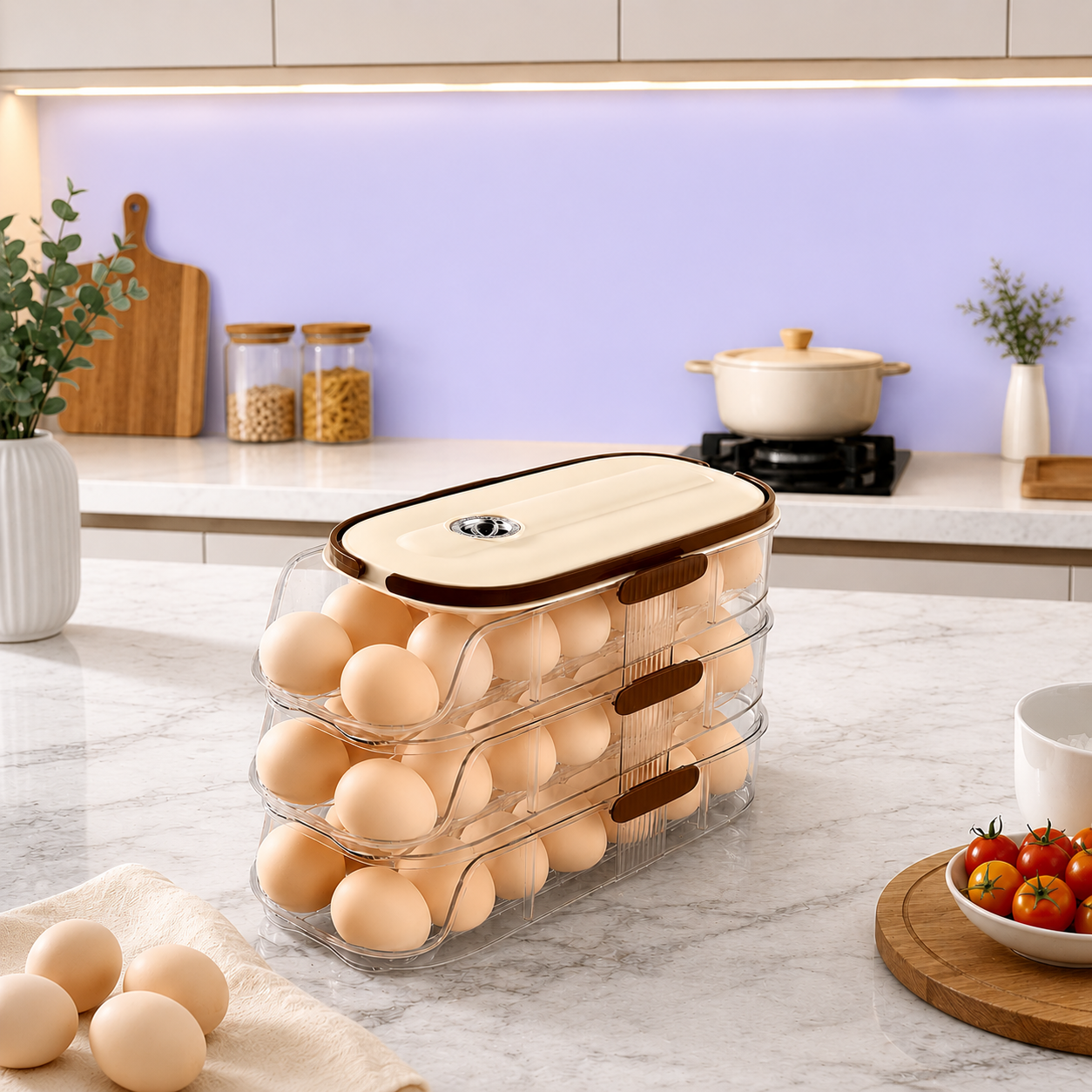 Smart Egg Organizer Box