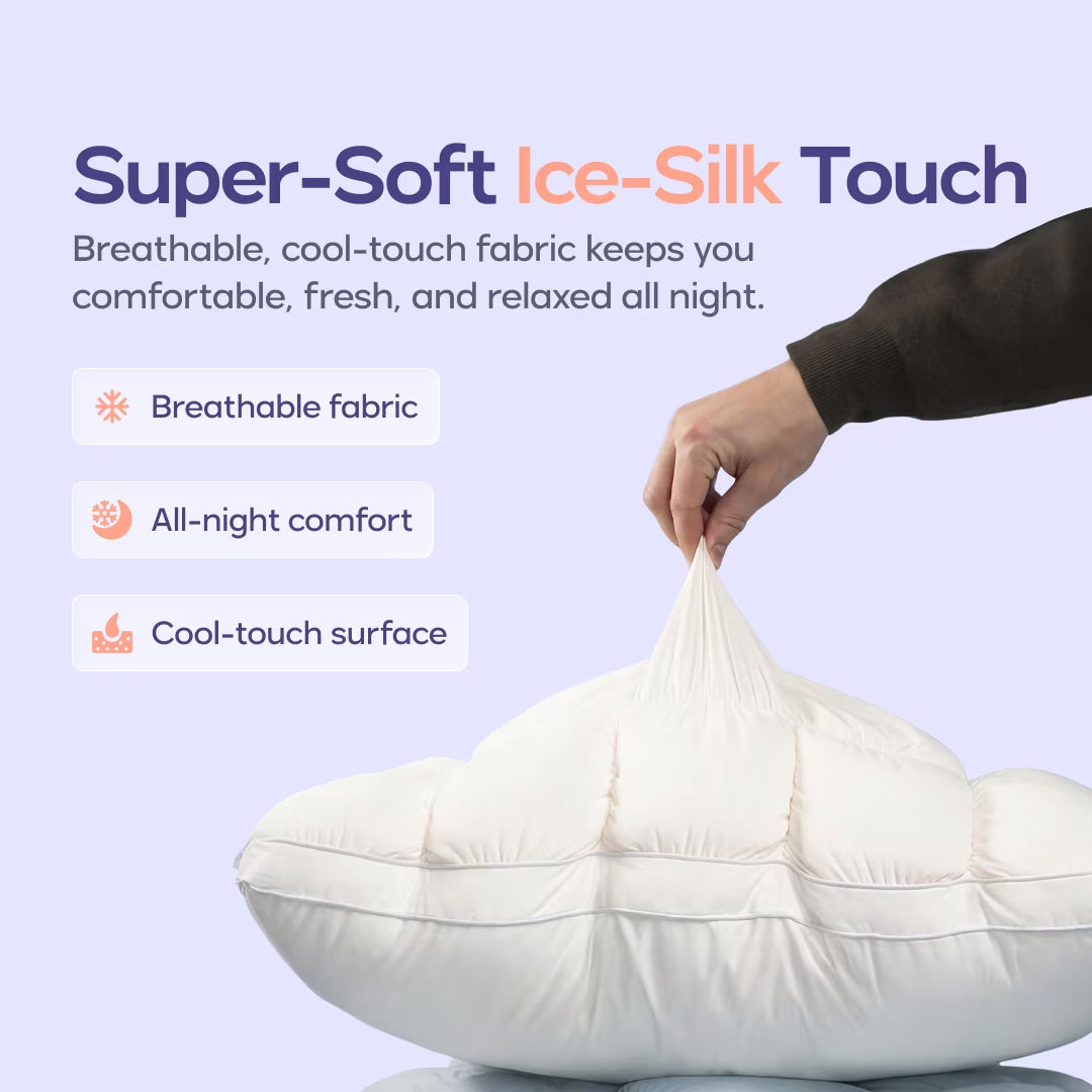 White Puff Pillow Standard
