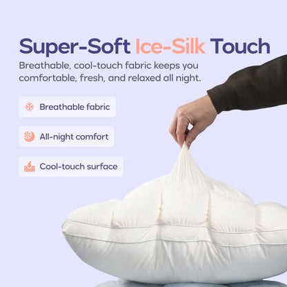 White Puff Pillow Standard