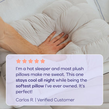 White Puff Pillow Standard
